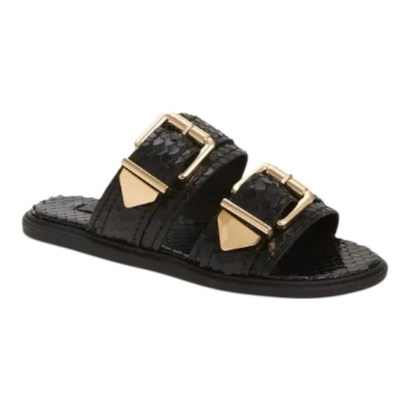 SCHUTZ Shiva Textured Sole Slides Size 8.5B - Picture 1 of 6